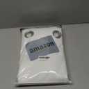 H.VERSAILTEX Linen Blackout Curtains Durable Thick Textured Linen Look 100% Blackout Patio Door Curtain Anti Rust Grommet Extra Wide Sliding Door Curtain Panel, W100 x L84 inch - Pure White