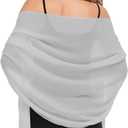 Shawls and Wraps for Evening Dresses Sheer Wedding Scarf for Bridal