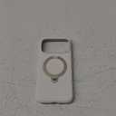 TORRAS Ostand Q3 Silicone for iPhone 17 Pro Max Case, Fit for MagSafe, 360 Spin Stand, Soft Liquid Silicone Cozy Grip, Camera Control, Protective Case for iPhone 17 Pro Max for Women, Ivory Gold