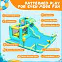 FBSPORT Inflatable Bounce House Water Slide, Widen Water Slide Park 10-in-1 Bounce House with 480W Blower, Jumping, Climbing, Splash Pool, Bouncy Castle for Kids 3-10 Backyard Party Outdoor Indoor, 19 inches x 18 inches x 27 inches