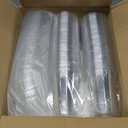 100 Pack - 16 oz Clear Plastic Cups with Lids and Straws, Sturdy & Food Safe Iced Coffee Cups with lids, Disposable Plastic Smoothie Cups for Cold Drinks