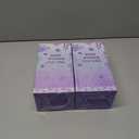 2 x Birthday Gifts for 4 5 6 7 8 9 10 11 12 Year Old Girls Monogrammed Initial Glass Cups,16oz Glass Cups with lid and straw, Personlized Valentine Mermaid Gifts for Kids Girls Purple K