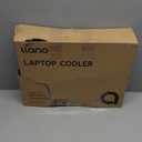 llano V12 Gaming Laptop Cooling Pad, RGB Laptop Cooler, Laptop Cooling Fan Stand with 5.5 Inch Powerful Turbofan, for 15.6-19in Laptop, Adjustable Speed, Dustproof, 3-Port USB Hub, Black (RGB)