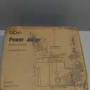 Qcen Juicer Machine, 800W Centrifugal Juicer Extractor with Wide Mouth 3 Feed Chute for Fruit Vegetable, Easy to Clean, Stainless Steel, BPA-free (Black)