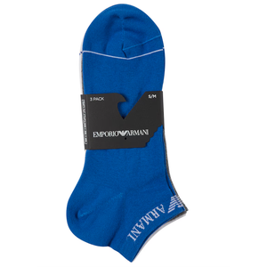 Emporio Armani Pack of Three Pairs of Ankle Socks, Size S/M, Pack of 2 