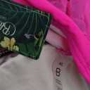 Blooming Jelly Women's Plus Size Swimsuit One Piece Bathing Suit Tummy Control Mesh V Neck Maternity Swimwear (X-Large, Hot Pink and Black)