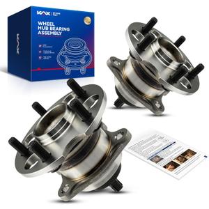 KAX 512456 Pair Rear Wheel Bearing Compatible with 2011-2020 Toyota Sienna FWD,5 Lugs W/ABS