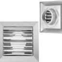 PATIKIL 3 Inch Dryer Vent Cover, Stainless Steel Exterior Wall Outlet Vent Grille, Louvered with Moving Flap, for HVAC Kitchen Bathroom Ventilation
