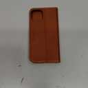 SHIELDON Wallet Case for iPhone 13 5G, Genuine Leather Folio Case Magnetic Shock Absorbing Cover RFID Blocking Credit Card Holder Kickstand Compatible with iPhone 13 6.1" 2021 - Retro Brown