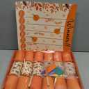 6 Packs Thanksgiving Party Table Favors Thanksgiving No Snap Crackers Poppers with Wind up Turkey Paper Hat Fall Holiday Table Favor Supplies Racing for Adults