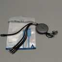 4 in 2 Retractable Charging Cable 4A,1 Pack 4Ft Multi Chargers for All Devices,USBC Charging Cable with A/C to Type C/L/Micro USB Ports Universal Multiple USB Cable for iPhone Series/Samsung/Tablets/PS