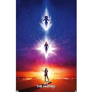 Trends International Marvel The Marvels - Teaser One Sheet Wall Poster, 34L x 22.4W, Unframed Version 2 pack