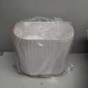 ELPHECO Automatic Motion Sensor Trash Can - 2 Gallon Slimline for Bathroom, Bedroom, Kitchen, Office - White with Gold Trim