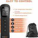 SHINE WELL Leg Massager for Circulation and Pain Relief, Air Compression Leg Massager with Heat, 3 Modes 3 Intensities 3 Heat, Gifts for Dad and Mom, Full Leg Massager for Leg Swelling Relief