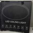 MOONSEA 24 Inch Flush Mount LED Ceiling Light with Remote Control, Bedroom