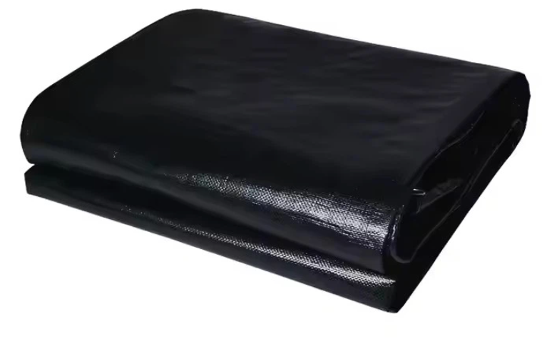 Black Waterproof Cover with Some Straps for Outdoor Use XXXXXL Size 28'L x 11'W