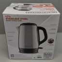 BLACK+DECKER 1.7L Cordless Electric Kettle, KE1700SD, Rapid Boil, Auto Shutoff, Stainless Steel