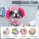 Dog Cone - Soft Cone for Dogs to Stop Licking, Pet E-Collar Alternative After Surgery, Adjustable Pet Recovery Collar for Wound Healing, Pink Medium (Pink)