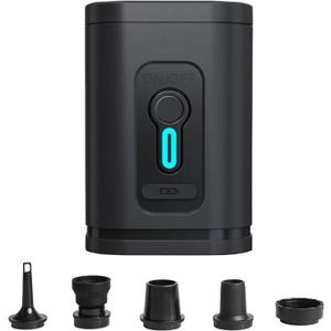 LUOOV Electric Air Pump, Portable Air Pump Inflator/Deflator Pumps for Outdoor Camping, Inflatable Cushions, Air Mattress Beds, Boats, Swimming Ring (Tiny Mini Black)
