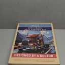 Elmara Doctor-Designed Semi-Truck Seat Cushion for Truck Driver – The Ultimate Comfort Solution for Long-Haul Drivers – Trucker Seat Cushion & Back Support – 2-Piece Ergonomic Set (Black)