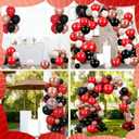 Hungdao 140 Pcs Wine Birthday Decorations Burgundy Balloon Arch Kit for Women 5/8inch Latex Balloons Burgundy Wedding Favor Aging Like Fine Wine Birthday Decor Wedding Bridal Shower Party Anniversary