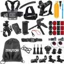 40-in-1 Action Camera Accessories Kit for Gopro Hero 13 12 11 10 9, Chest Head Chin Strap Mount for DJI OSMO Action 6 5 PRO 4 3 2, Tripod Adapter Accessory for insta360 for AKASO/SJCAM With Phone Clip