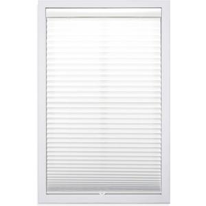 DEZ FURNISHINGS Cordless No Tool Light Filtering Pleated Fabric Shades, 36 "W x 72 "H, White,