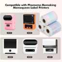 3 Rolls Square Thermal Labels Paper for Phomemo M220 M200 M221 M110 Labels Maker, 1.96 x 1.96 Waterproof Sticker Mini Printer Paper for DIY Barcode Logo Journal Notes Memo, Gradient