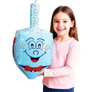 Rite Lite Inflatable Chanukah Dreidel Decoration - Hanukkah Gifts, Blow Up Outdoor Indoor Yard Dcor Goodie Bag Rewards Jewish Holiday Party Favors Toys For Kids 24"H