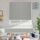 Blankendon Cellular Shades No Tools No Drill Custom Honeycomb Blinds Blackout for Window Easy Cut to Size Cellular Blind Pearl White, 39" W(27"-39") x 64" H 2Packs