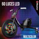 Razor RipRider 360 Lightshow Trike with Rear Casters and with Motion-Activated Multi-Color Lights, 3 Wheeled Drifting Ride-On for Kids Ages 5 and Up, 23.82 inches x 39.5 inches x 25.5 inches