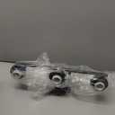 3-Light Bathroom Light Fixtures, 17.23" Black Modern Vanity Lights with Clear Glass Shade, Bathroom Wall Lamp for Mirror Kitchen Living Room Hallway Cabinet Porch