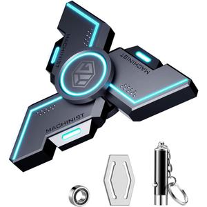 Fidget Spinners, INNPLUS Fidget Spinners for Adult, Fidget Toys, Fidgets for Teens,Metal Fidget Spinner with Luminous Light Stress Relief, Spinner Absorb Light Then Release in Dark