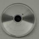 NutriChef Stainless Steel Meat Slicer Blade | Electric Home Meat Slicer Blade Replacement for NUGJ801 | Precision-Cut Serrated Blade for Meat Slicing | 7.83-Inch 0.05-Inch Blade Thickness