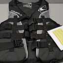 O'Neill Men's Superlite USCG Life Vest (Black/Black/Smoke:White, Small)
