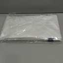 tujol White 6 Pack Plastic Table Cloth 54" x 108", Disposable Tablecloths Rectangle Table Cover, Plastic Tablecloths for Parties