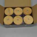 6-Pack Bamboo Qtip Holders - Bathroom Storage for Cotton Balls, Swabs, Pads, Floss