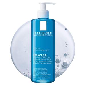 La Roche-Posay Effaclar Purifying Foaming Gel Cleanser for Oily Skin, With Zinc Pidolate To Remove Excess Oil & Shine, Alcohol Free & Oil Free, Face Wash For Oily Skin, Sensitive Skin Tested (13.52 Fl Oz (Pack of 1))