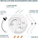 PARMIDA (24 Pack) 5/6 Inch Dimmable LED Disk Light Surface Flush Mount 15W, UL Listed, Recessed Retrofit Ceiling Disc Lights, Energy Star, Installs into Junction Box Or Recessed Can, 1050lm - 3000K