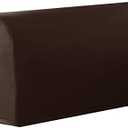 Vctops Waterproof Faux Pu Leather Armrest Covers Vintage Stretch Arm Covers for Chairs Couch Sofa Armchair Slipcovers for Recliner Sofa 2pcs, Dark Coffee