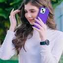 Tall silver for iPhone 15 Case with [2 Screen Protector ], Military Grade Shockproof Heavy Duty Drop Protection Rugged Case 6.1"(Purple Blue)