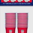 2 x Jacent U.S. Soccer Mini Party Cup Activity Pack: Official Licensed Product, 20-Count 2oz Cups with 4 Pong Balls, Party Game Set for Tailgates, Watch Parties, and Events