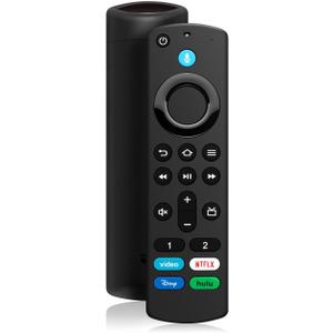 Replacement Voice Remote (3rd Gen) Fit for All Fire-Series Smart TVs Cube/4K Max/4K/Stick/Stick Lite, Smart TV 3rd Gen and Compatible with Insignia-Toshiba-Pioneer-Smart-TVs, Not for Roku