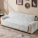 Plush and Fuzzy Shaggy Couch Cover, Faux Fur Sofa Cover, Water Resistant Slipcover, Non-Slip Furniture Protector for Kids,Dogs,Cats.White Bubble XX-Large Sofa)