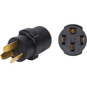 ONETAK NEMA 10-50P to 14-50R 120V/240V Compact 50 Amp 3 Prong Male Plug to 50 Amp 4 Prong Female Receptacle Generator RV Welder Dryer Stove Power Cord Adapter Connector