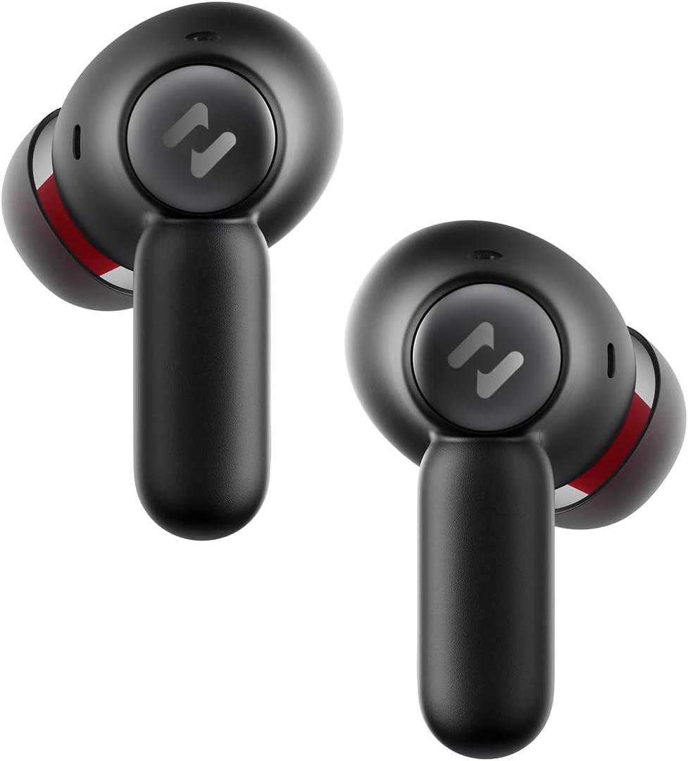 havit Wireless Earbuds Space NC01T, Easy to Use with Dual Device Connection, 6 Mic ENC Clear Calls, Stable Bluetooth, 30H Playtime, Comfortable Fit, Noise Cancelling, IPX5 Waterproof