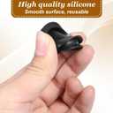 10 PCS Round Piggy Bank Plug, Piggy Bank Stoppers Rubber Plugs, Black Rubber Money Saving Box Plug 1.5inch Outer Diameter