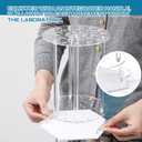 Pipette Rack Test Tube Rack with Handle 32-Holes Pipette Stand Laboratory Holder Poly for Students and Teachers Chemistry Lab