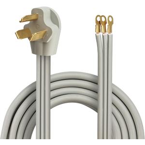 RVMATE 3 Prong SRDT Dryer Cord 10 Feet, 30 Amp Appliance Power Cord (NEMA 10-30P to 3-Wire), 3 Wires with O Ring Terminal Connectors, 100% Copper Wire Dryer Extension Cord. (10 FT)