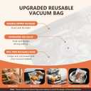 Vacuum Sealer For Food (Compact Vacuum Sealers+30 Reusable Vacuum Bags), Powerful Handheld Vacuum Sealer for 10X Preservation & Fresh